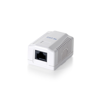 Miniatura 1 de ROSETA DE SUPERFICIE CATEGORIA 5e 1 HEMBRA RJ45