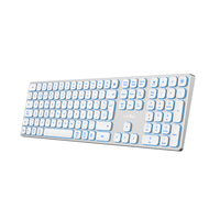 Miniatura 1 de Coolbox Teclado Inal.Retroil. MOONLIGHT B431 Blanc