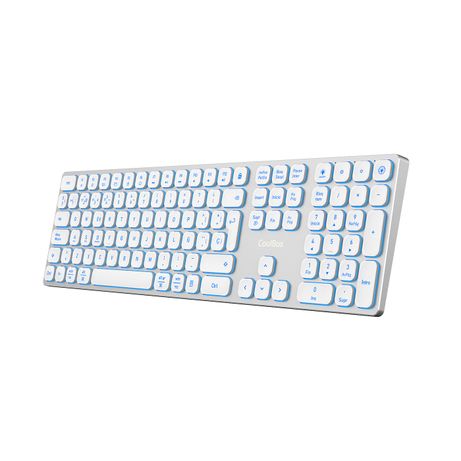 Coolbox Teclado Inal.Retroil. MOONLIGHT B431 Blanc - Imagen 2 de 7 Coolbox Teclado Inal.Retroil. MOONLIGHT B431 Blanc - Imagen 2 de 7