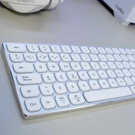 Coolbox Teclado Inal.Retroil. MOONLIGHT B431 Blanc - Imagen 5 de 7 Coolbox Teclado Inal.Retroil. MOONLIGHT B431 Blanc - Imagen 5 de 7