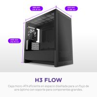 Miniatura 3 de NZXT H9 H3 Flow  Negro
