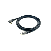 Miniatura 1 de CABLE USB-C MACHO - USB-C MACHO ACODADO 90º  3 METRO EQUIP 5A  100W 480mbps