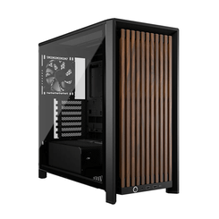 Caja CORSAIR  FRAME 4000D WOOD RS  Negro, Madera