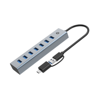 Miniatura 1 de HUB USB 3.0 CONCEPTRONIC HUBBIES21G 7 PUERTOS  USB-C A  7XUSB-A