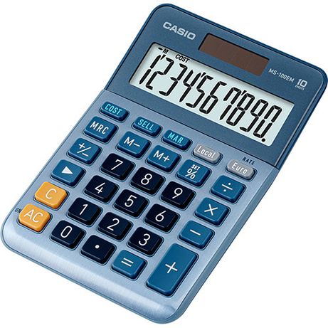 CALCULADORA DE SOBREMESA DE 10 DIGITOS CASIO MS-100EM - Imagen 2 de 2 CALCULADORA DE SOBREMESA DE 10 DIGITOS CASIO MS-100EM - Imagen 2 de 2