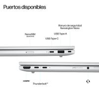 Miniatura 4 de PORTATIL HP ELITEBOOK 8 G1I 35.6 CM (14") COPILOT+ PC , WUXGA, INTEL CORE ULTRA 7 258V, 32 GB, 1 TB SSD, GLACIER SILVER ALUMINUM, INTEL ARC GRAPHICS,