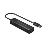 Miniatura 4 de HUB 3.0 CONCEPTRONIC HUBBIES06B 4 PUERTOS USB 3.0  CON ADAPTADOR USB-C COLOR NEGRO CARCASA DE ALUMINIO