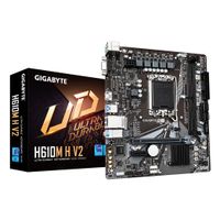 Miniatura 2 de GIGABYTE Intel  H610M H V2 Placa base - Compatible con procesadores Intel Core 14th CPUs, 4+1+1 Hybrid Digital VRM, up to 5600MHz DDR5, 1xPCIe 3.0 M.2