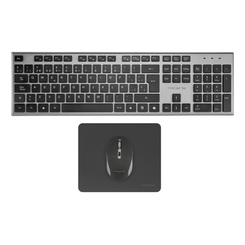 Tacens 3EN1 Teclado+Ratón+Alfom Inalámbrico Negro