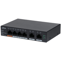 Miniatura 1 de (DH-CS4006-4GT-60) DAHUA SWITCH POE 4 PUERTOS GIGABIT + 2 RJ45 UPLINK GIGABIT 60W, MANAGED CLOUD L2