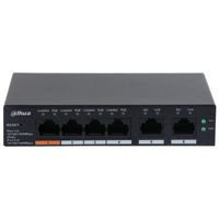 Miniatura 3 de (DH-CS4006-4GT-60) DAHUA SWITCH POE 4 PUERTOS GIGABIT + 2 RJ45 UPLINK GIGABIT 60W, MANAGED CLOUD L2