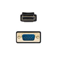 Miniatura 3 de NANOCABLE CABLE CONVERSOR DP A VGA, DP/M - VGA/M, NEGRO, 5.0 M (10.15.4405)