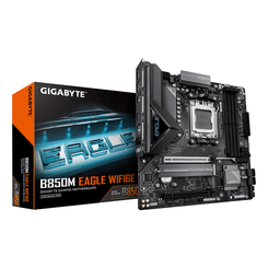 Placa AMD  GIGABYTE B850M EAGLE WIFI6E Placa Base - Procesadores AMD Ryzen Serie 9000, VRM digital de 8+2+2 fases, hasta 8200MHz DDR5 (OC), 1xPCI