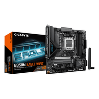 Miniatura 1 de Placa AMD  GIGABYTE B850M EAGLE WIFI7 Placa Base – CPUs AMD Ryzen Serie 9000, VRM digital de 8+2+2 fases, hasta 8200 MHz DDR5 (O.C.), 1× M.2 PCIe