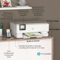 Miniatura 7 de HP ENVY Multifunción A4Thermal Inkjet Dúplex Envy Inspire 7220e Inalámbrico All-in-One Color Impresora, Instant Ink; Fotocopiadora, escáner