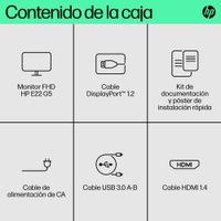 Miniatura 5 de HP Monitor FHD HP E22 G5  E-Series 21.5" LCD IPS Full HD HDMI