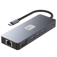 Miniatura 2 de LEOTEC DOCKING STATION 11-1 PLUS 1USB-C PD100 3USB3.2 HDMI VGA GGL LECTJSD MCSD