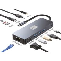 Miniatura 3 de LEOTEC DOCKING STATION 11-1 PLUS 1USB-C PD100 3USB3.2 HDMI VGA GGL LECTJSD MCSD