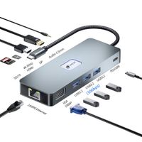 Miniatura 7 de LEOTEC DOCKING STATION 11-1 PLUS 1USB-C PD100 3USB3.2 HDMI VGA GGL LECTJSD MCSD