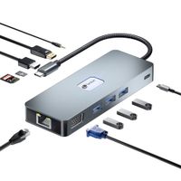 Miniatura 8 de LEOTEC DOCKING STATION 11-1 PLUS 1USB-C PD100 3USB3.2 HDMI VGA GGL LECTJSD MCSD