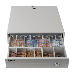 CAJON PORTAMONEDAS IGGUAL IRON-1W RJ11 BLANCO