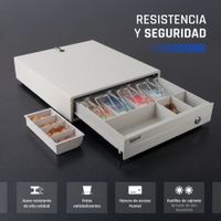 Miniatura 10 de CAJON PORTAMONEDAS IGGUAL IRON-1W RJ11 BLANCO