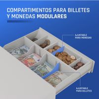 Miniatura 19 de CAJON PORTAMONEDAS IGGUAL IRON-1W RJ11 BLANCO