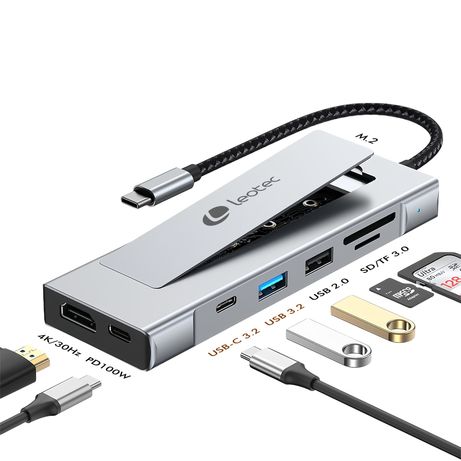 LEOTEC DOCKING STATION 8-1 CON CAJA EXTERNA SSD M2 - Imagen 3 de 7 LEOTEC DOCKING STATION 8-1 CON CAJA EXTERNA SSD M2 - Imagen 3 de 7