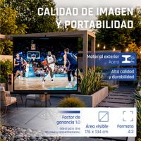 Miniatura 6 de iggual Pantalla 84 176x134 cm con trípode+bolsa