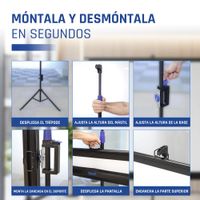 Miniatura 9 de iggual Pantalla 84 176x134 cm con trípode+bolsa