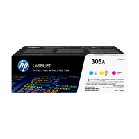 Miniatura 1 de PACK TONER HP CYAN, MAGENTA Y AMARILLO 305A CF370AM