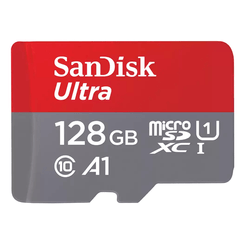 SANDISK ULTRA MICROSDXC 128GB + SD ADAPTER 140MB/S A1 CLASS 10