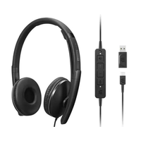 Miniatura 1 de HEADSET USB-C LENOVO ANC  MICROFONO CANCELACION DE RUIDO ACTIVA, CON  ADAPTADOR USB-A