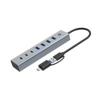 Miniatura 3 de HUB USB 3.0 CONCEPTRONIC HUBBIES20GP 7 PUERTOS USB-C A 3XUSB-C 4XUSB-A CON ALIMENTADOR