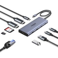 Miniatura 3 de UGREEN 10-IN-1 USB-C TO 2 HDMI 4K 60HZ +2 USB-C3.2+USB-A3.2+USB-A3.0+GIGABITRJ45+SD TF+PD 100W
