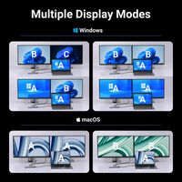 Miniatura 6 de UGREEN 10-IN-1 USB-C TO 2 HDMI 4K 60HZ +2 USB-C3.2+USB-A3.2+USB-A3.0+GIGABITRJ45+SD TF+PD 100W