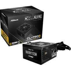 Fuente Alimentación 750W ASROCK  Challenger CL-750G 80 PLUS Gold  Negro