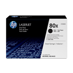 PACK 2 TONERS HP NEGRE 80X CF280XD