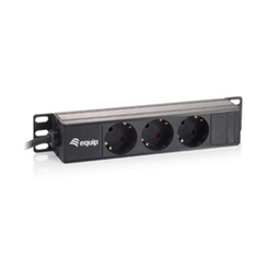 REGLETA ALIMENTACION RACK 10" 3 TOMAS 1U
