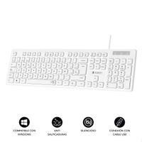 Miniatura 3 de TECLADO BUSINESS SLIM SILENCIOSO CON CABLE USB B