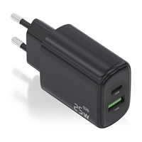 Miniatura 1 de AISENS - CARGADOR GaN 25W, 1xUSB-C PD3.0, 1xUSB-A QC3.0, NEGRO