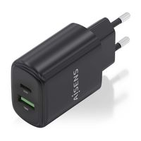 Miniatura 3 de AISENS - CARGADOR GaN 25W, 1xUSB-C PD3.0, 1xUSB-A QC3.0, NEGRO