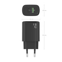 Miniatura 5 de AISENS - CARGADOR GaN 25W, 1xUSB-C PD3.0, 1xUSB-A QC3.0, NEGRO