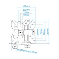 Miniatura 2 de Tooq Soporte especial para mini PC negro