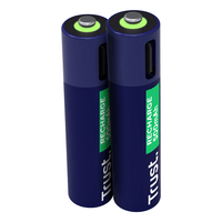 Miniatura 1 de PILAS AAA RECARGABLE TRUST USB-C AAA 500 mAh PACK 2 UNIDADES 25585