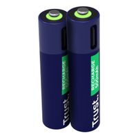 Miniatura 2 de PILAS AAA RECARGABLE TRUST USB-C AAA 500 mAh PACK 2 UNIDADES 25585
