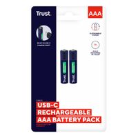 Miniatura 6 de PILAS AAA RECARGABLE TRUST USB-C AAA 500 mAh PACK 2 UNIDADES 25585