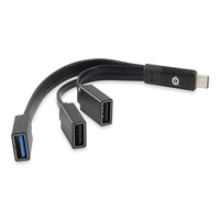 Miniatura 1 de HUB USB 3.1 TIPO C CONCEPTRONIC HUBBIES 1 PUERTO USB 3.0 + 2 PUERTOS USB 2.0 COLOR NEGRO