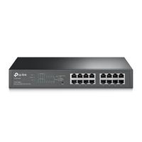Miniatura 1 de Switch TP-LINK GIBABIT, TL-SG1016PE, 16 Port, POE - Negro