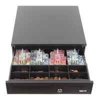 Miniatura 1 de iggual Cajón portamonedas IRON-20 42cm 4+8 negro